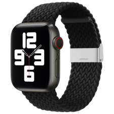 BSTRAP Nylon Braided szíj Apple Watch 38/40/41mm, black okosóra kellék