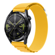 BSTRAP Nylon Loop szíj Huawei Watch GT3 42mm, yellow okosóra kellék