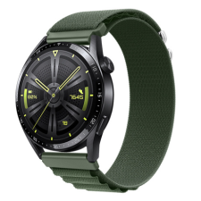 BSTRAP Nylon Loop szíj Samsung Galaxy Watch 3 45mm, green okosóra kellék