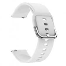 BSTRAP Samsung Galaxy Watch 3 41mm Silicone v2 szíj, White okosóra kellék