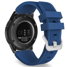 BSTRAP Samsung Galaxy Watch 3 45mm Silicone Sport szíj, Dark Blue okosóra kellék
