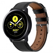 BSTRAP Samsung Galaxy Watch 42mm Leather Italy szíj, Black okosóra kellék