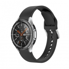 BSTRAP Samsung Galaxy Watch 4 Silicone szíj, Black okosóra kellék