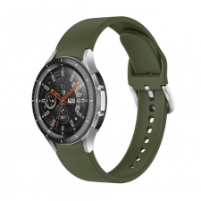 BSTRAP Samsung Galaxy Watch 4 Silicone szíj, Olive Green okosóra kellék