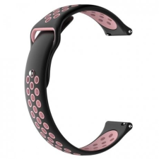 BSTRAP Samsung Galaxy Watch Active 2 40/44mm Silicone Sport szíj, Black/Pink okosóra kellék