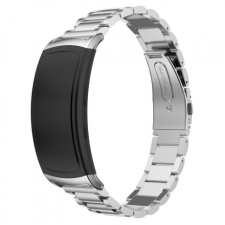 BSTRAP Samsung Gear Fit 2 Stainless Steel szíj, Silver mobiltelefon kellék