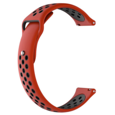 BSTRAP Silicone Sport szíj Garmin Vivoactive 5, red/black okosóra kellék