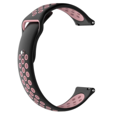 BSTRAP Silicone Sport szíj Huawei Watch GT3 42mm, black/pink okosóra kellék