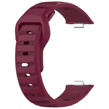 BSTRAP Silicone szíj Huawei Watch Fit 3, wine red okosóra kellék