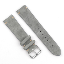 BSTRAP Suede Leather szíj Garmin Venu 2S, gray okosóra kellék