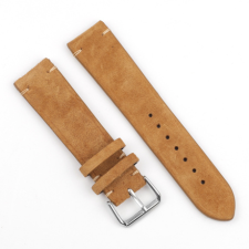 BSTRAP Suede Leather szíj Samsung Galaxy Watch 3 45mm, brown okosóra kellék