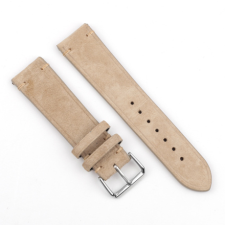 BSTRAP Suede Leather szíj Xiaomi Amazfit GTR 2 / GTR 47mm, beige okosóra kellék