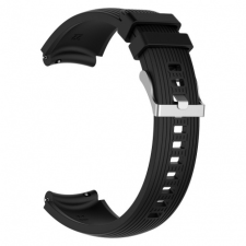 BSTRAP Xiaomi Amazfit GTR 2 / GTR 47mm Silicone Davis szíj, Black okosóra kellék