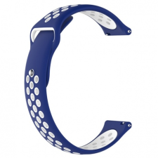 BSTRAP Xiaomi Amazfit GTS Silicone Sport szíj, Blue/White óraszíj