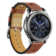 BSTRAP Xiaomi Amazfit Stratos 2/2S/3 Leather Italy szíj, Brown okosóra kellék