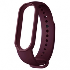 BSTRAP Xiaomi Mi Band 5/6 Silicone szíj, Mahogany Red okosóra kellék