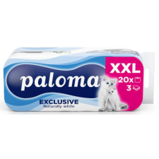 BSW Paloma Exclusive WC papír 20 tekercs 3 réteg Fehér higiéniai papíráru