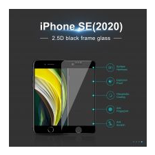 BTECH törhetetlen iPhone SE (2020) 2.5D ívelt üvegfólia fehér mobiltelefon kellék
