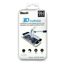 BTECH Üvegfólia iPhone 6/6S/7/8 3D ívelt  fekete mobiltelefon kellék