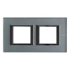  BTICINO Axolute takarókeret 2+2m matt üveg, vízszintes, szögletes HA4802M2HVSA villanyszerelés