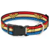 Buckle Down Obojek pro psa, velikost M, Wonder Woman