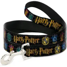 Buckle Down Odolné vodítko pro psa, délka 180 cm, Harry Potter nyakörv, póráz, hám kutyáknak