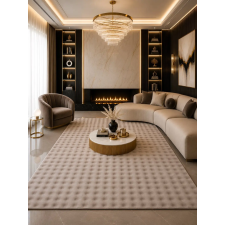 Budapest Carpet Den. Bubble Bézs 80 x 150cm modern 3D szőnyeg lakástextília