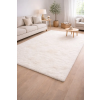 Budapest Carpet Den. Furlux fehér 120 x 170cm egyszínű extra puha shaggy szőnyeg