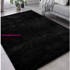 Budapest Carpet Den Olívia Fekete Puha Szőnyeg 160x230cm-hátul gumis lakástextília