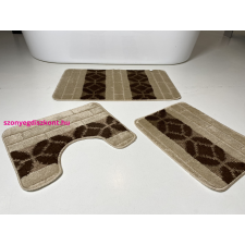 Budapest Carpet Fürdőszobai szőnyeg 3 részes - DEN bézs sor körös lakástextília