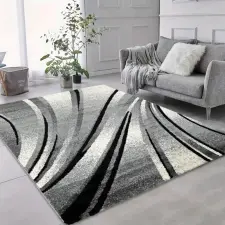 Budapest Carpet TOP! Den. Charis szürke 8535 200x290cm szőnyeg lakástextília