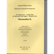 Budapesti Műszaki Főiskola Matematika II. - BMF-BGK-BL-543 jegyzet - Dr. Rudas-Lukács-Dr. Bérces-Hosszú antikvárium - használt könyv