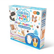  Buddy &amp; Barney fürdőjáték, Tapassz a csempére színváltós szett - Sáros Tappancsok fürdőszobai játék