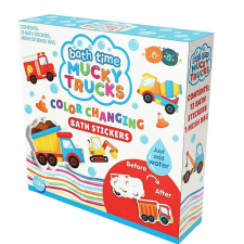 Buddy & Barney Buddy & Barney fürdőjáték Színváltós csempetapasz - Sáros járgányok fürdőszobai játék