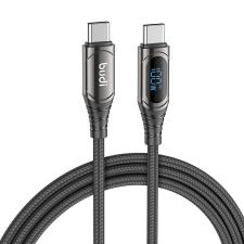 Budi Cable 2xUSB-C Budi 229TT, 100W, 1.5m (black) kábel és adapter