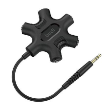 Budi Rockstar 3,5mm AUX mini jack audio elosztó fekete (123) kábel és adapter