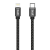 Budi USB-C - LIghnting kábel 1m fekete (206TL10)