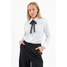 BUDMIL Blúz masni dísszel Női XS fehér 20770076-001252-0199