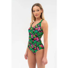 BUDMIL Egyrészes fürdőruha Női M fekete-zöld fürdőruha, bikini