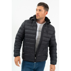 BUDMIL férfi steppelt dzseki, CRAIG25, Fekete, XL