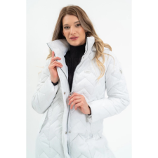 BUDMIL Hosszú téli kabát Női M fehér 20030558-001252-0399 női dzseki, kabát