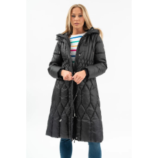 BUDMIL Hosszú téli kabát Női XL fekete 20030559-002252-0599