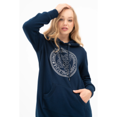 BUDMIL Kapucnis ruha Női L s.kék 20650034-002242-0499