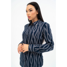 BUDMIL karcsúsított blúz Női M s.kék-fehér 20770070-002251-0399