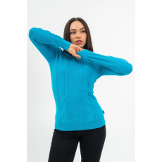 BUDMIL Környakú kötött pulóver Női L türkiz 20050820-002252-0499