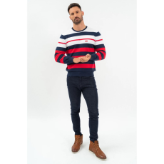 BUDMIL Kötött pulóver Férfi L s.kék-piros 20050832-001252-0499