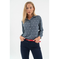 BUDMIL Lezser fazonú blúz Női M s.kék-fehér 20770077-004252-0399