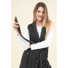 BUDMIL Mellényruha Női S fekete-fehér 20650035-001242-0299
