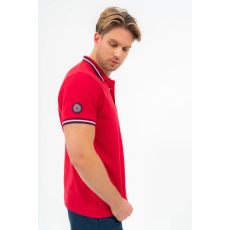 BUDMIL Modern fit galléros póló Férfi L piros 20730264-002251-0499