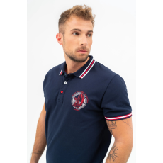 BUDMIL Modern fit galléros póló Férfi S s.kék 20730264-004251-0299